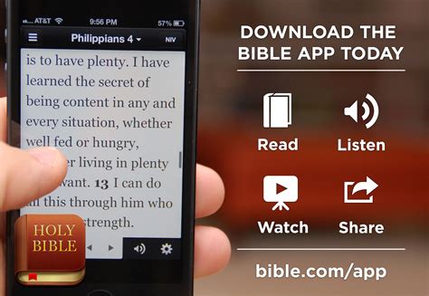 Navigate by book, topic, passage, search and more. . Bible app download